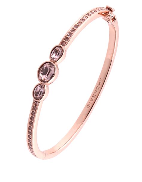 givenchy rose gold bracelet|givenchy rhinestone necklace.